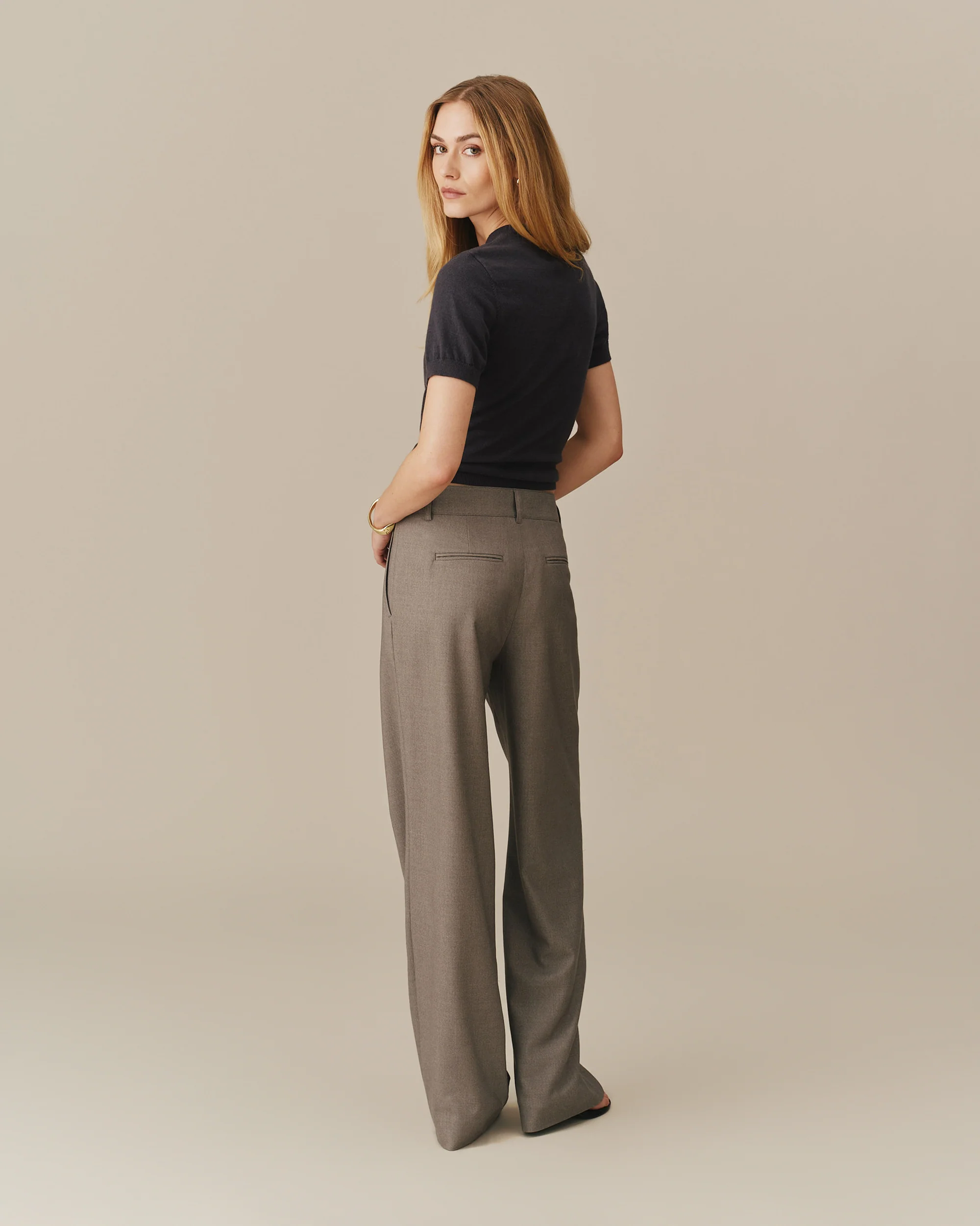 Warm & Wonderful Women's Sheep Cotton Knit Tee Navy - Image 4