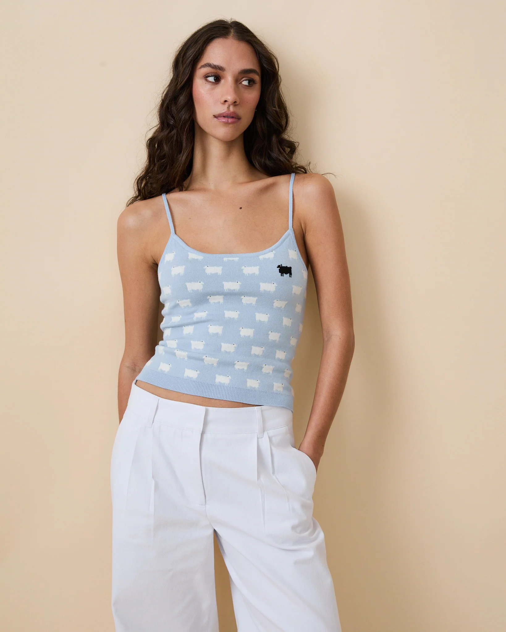 Warm & Wonderful Sheep Tank Blue