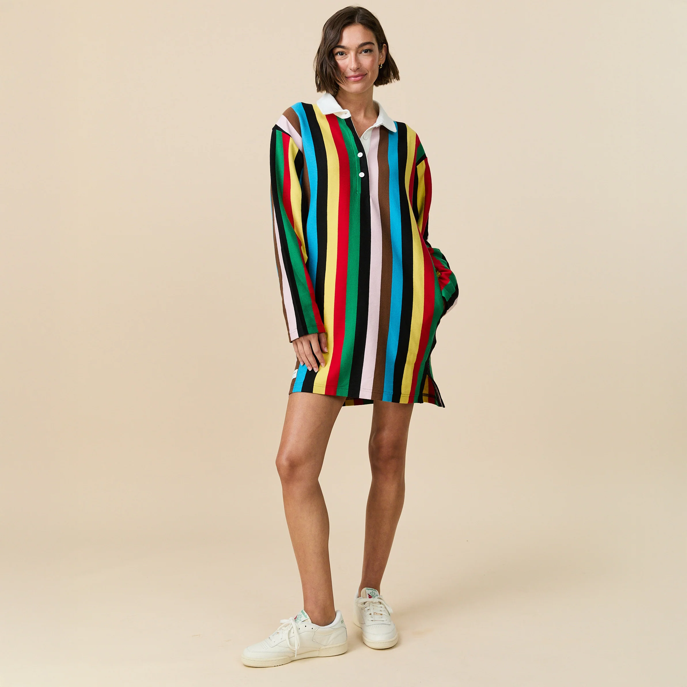 Women's Stripe Rugby Dress Croquet - Image 2