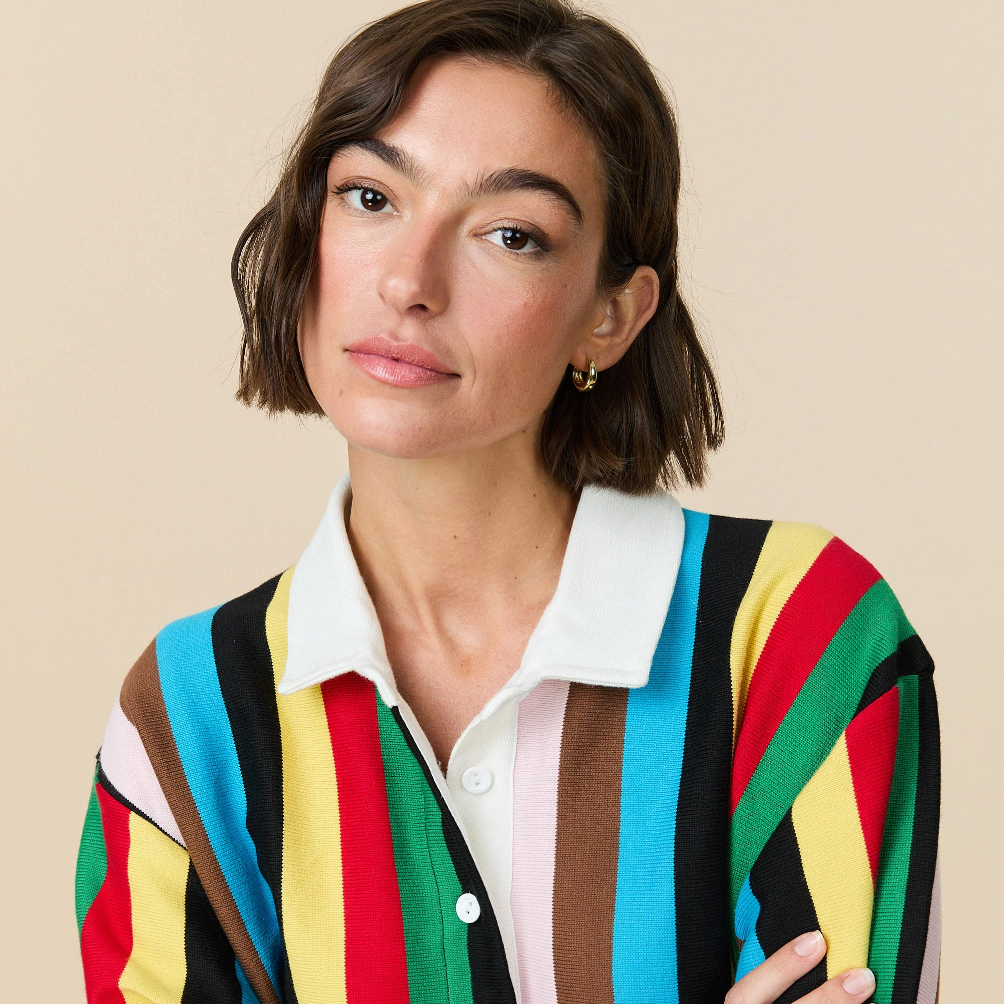 Women's Stripe Rugby Dress Croquet - Image 3