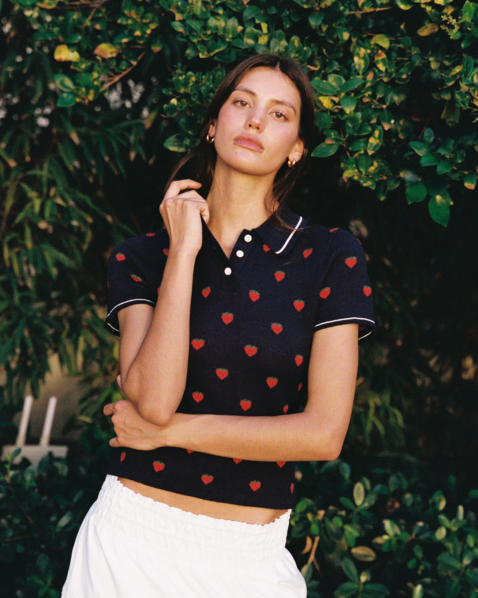 Women's Sweater Polo Navy - Image 2