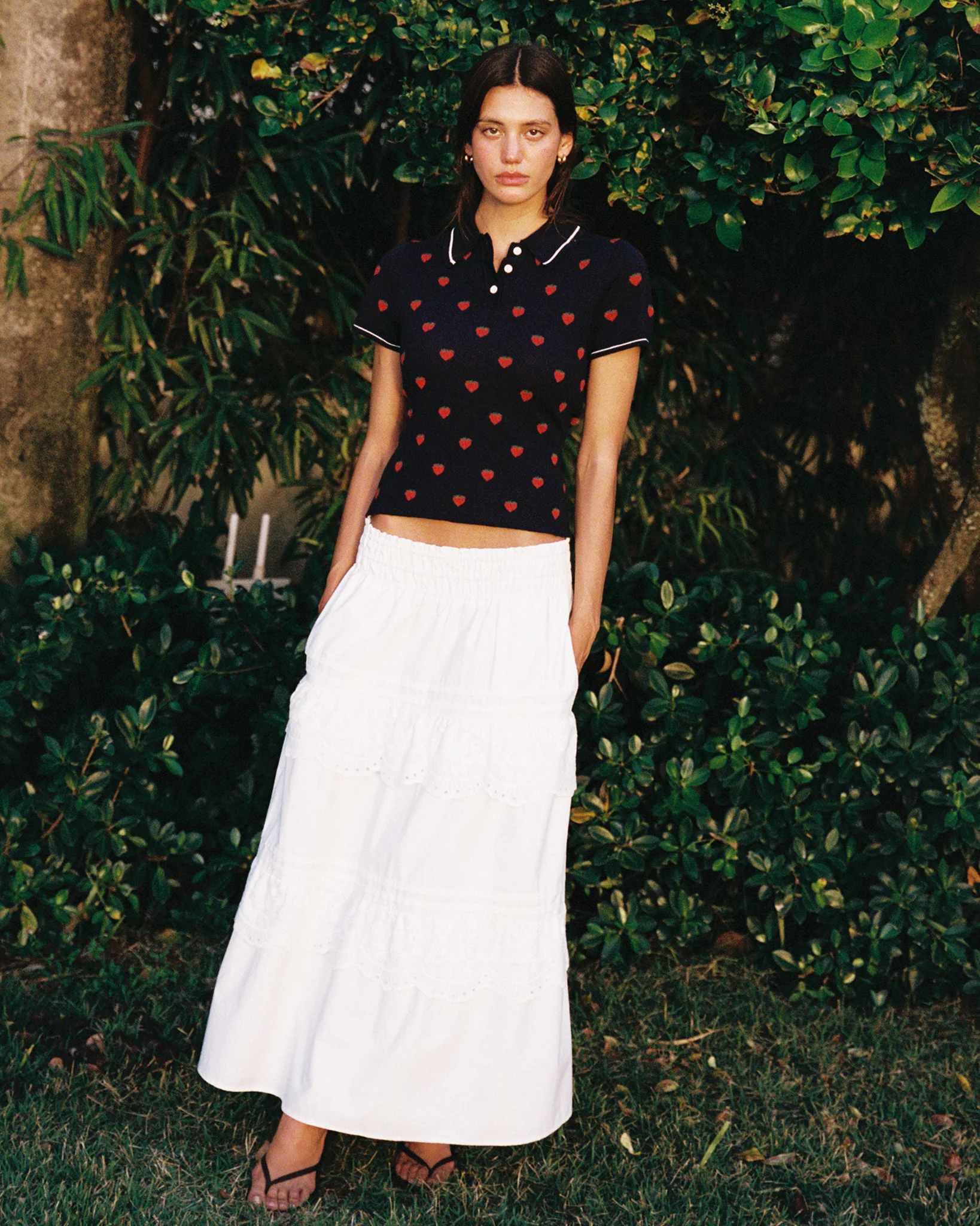 Women's Sweater Polo Navy - Image 4